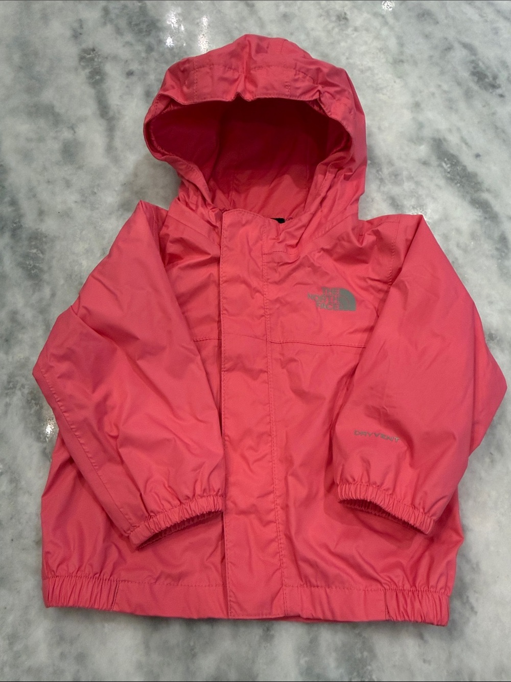 The North Face Girls' Coral Pink Hooded Raincoat
